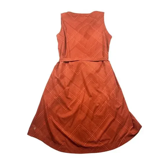 Royal Robbins Spotless Traveler Tank Dress Orange Stretch Lightweight Dress - Picture 9 of 10